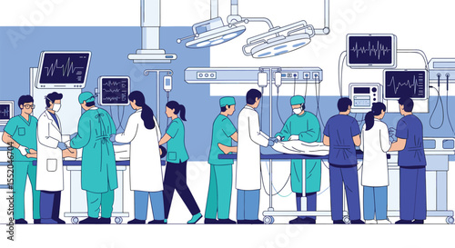 A Look Inside Busy and High Tech Operating Room