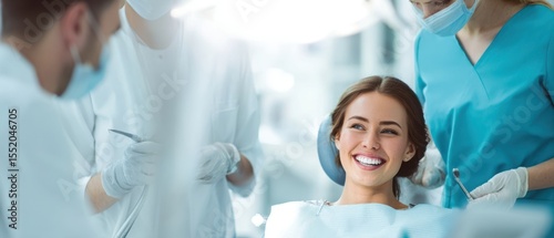 The Dentist and Patient Enjoy a Positive Experience in a Modern Dental Office