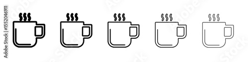 coffee icon simple vector outline logo