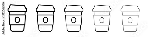 coffee icon simple vector outline logo