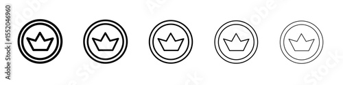 coin icon simple vector outline logo