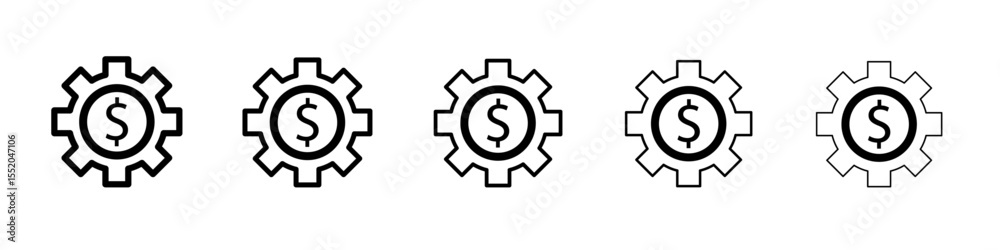 cost optimization icon simple vector outline logo cost optimization icon simple vector outline logo