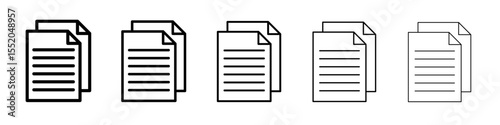 document icon simple vector outline logo