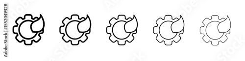 ecology icon simple vector outline logo
