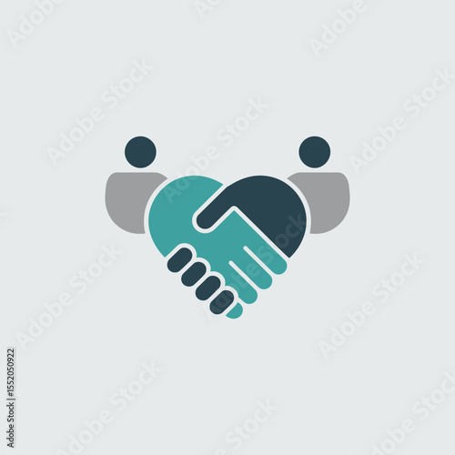 Client relationship icon vector illustration. Business and finance sign