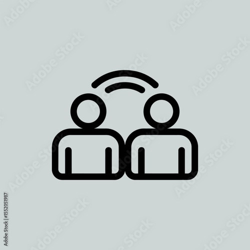 Client relationship icon vector illustration. Business and finance sign