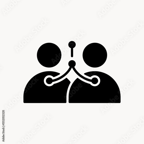 Client relationship icon vector illustration. Business and finance sign