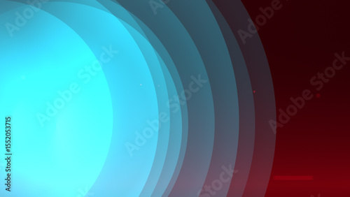 Red and blue light rays background	