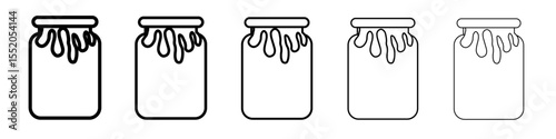 honey icon simple vector outline logo