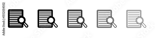 investigate icon simple vector outline logo