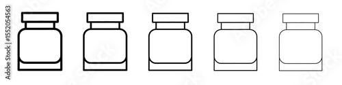 jar icon simple vector outline logo