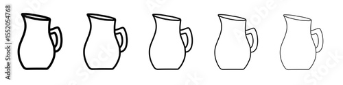 jug icon simple vector outline logo