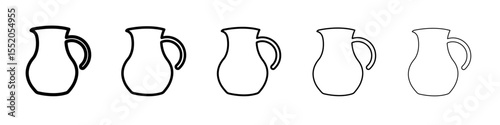 jug icon simple vector outline logo