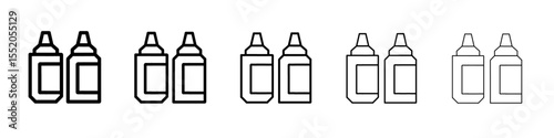 ketchup icon simple vector outline logo