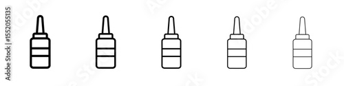 ketchup icon simple vector outline logo