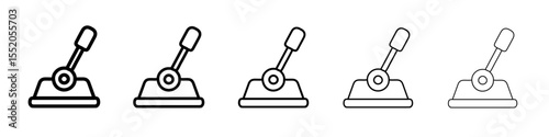 lever icon simple vector outline logo