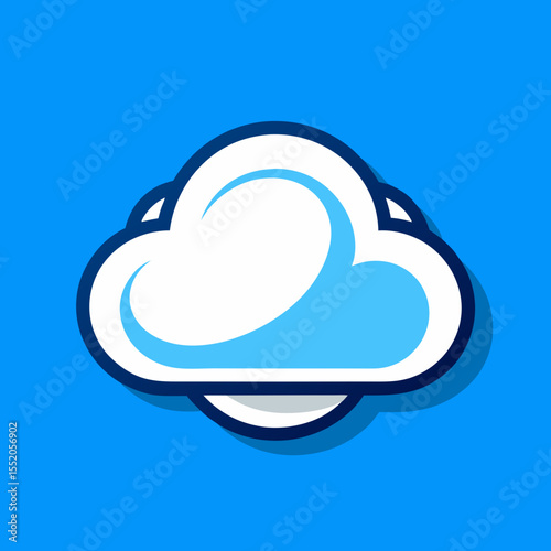 creative cloud letter logo vector symbol design illustration