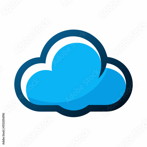 creative cloud letter logo vector symbol design illustration