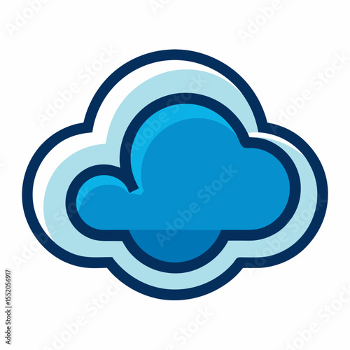 creative cloud letter logo vector symbol design illustration