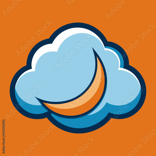 creative cloud letter logo vector symbol design illustration