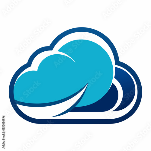creative cloud letter logo vector symbol design illustration