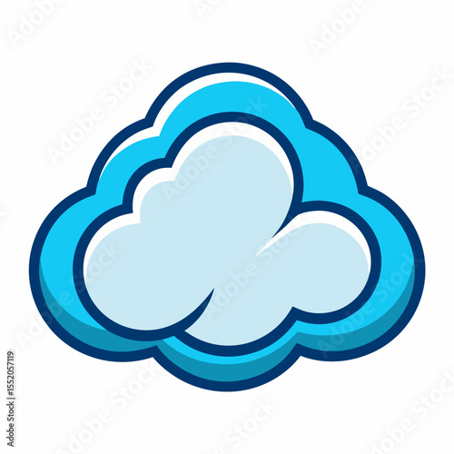 creative cloud letter logo vector symbol design illustration