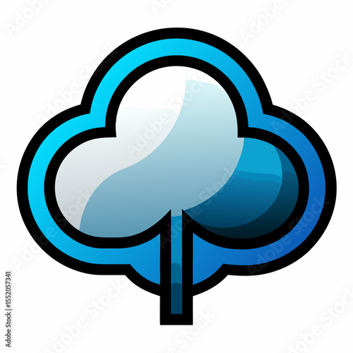 creative cloud letter logo vector symbol design illustration