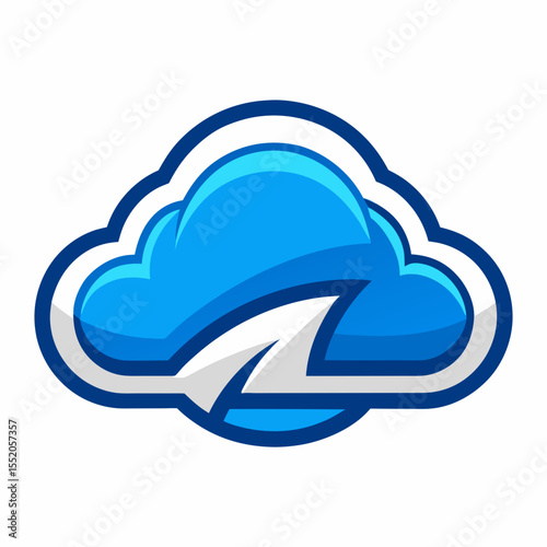 creative cloud letter logo vector symbol design illustration