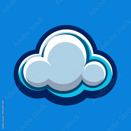 creative cloud letter logo vector symbol design illustration