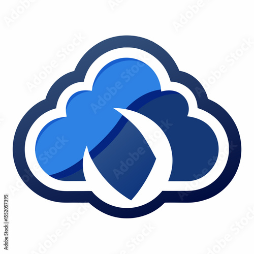 creative cloud letter logo vector symbol design illustration