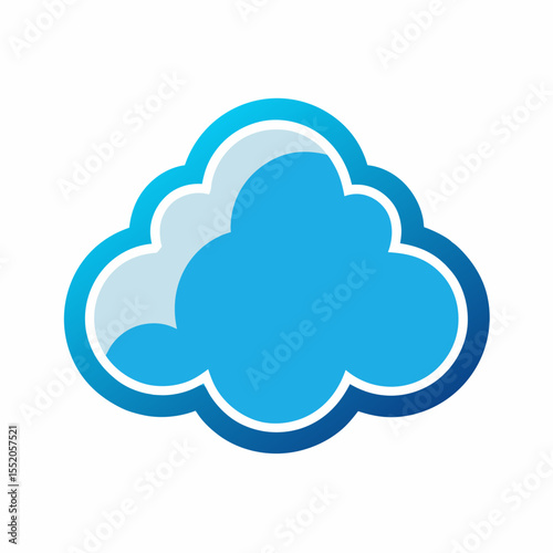 creative cloud letter logo vector symbol design illustration