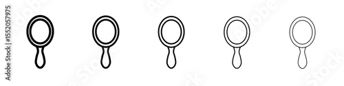 mirror icon simple vector outline logo