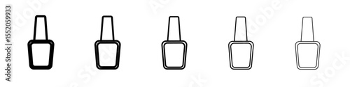 nail polish icon simple vector outline logo