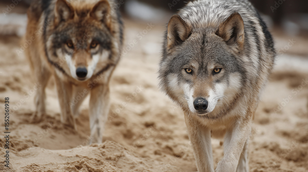 Fototapeta premium Manada de lobos