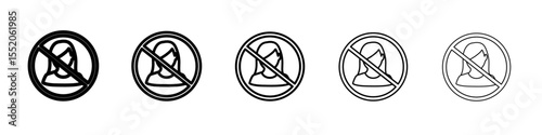no female icon simple vector outline logo