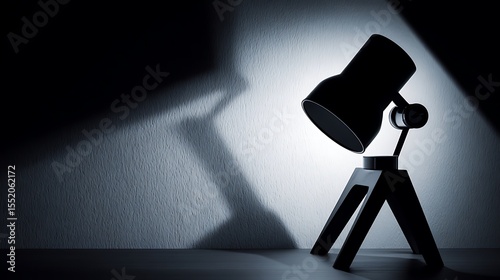 Lamp casts shadow