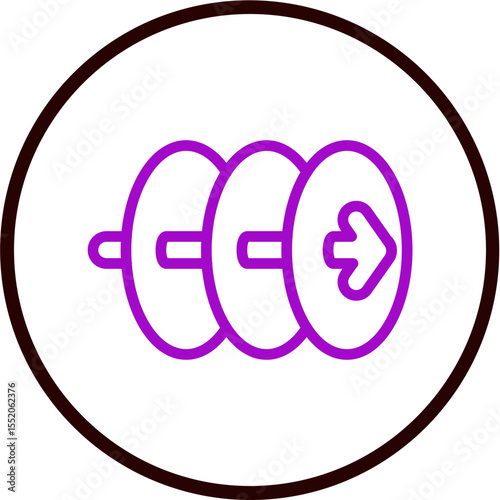 Transition Vector Line Purple Circle Black
