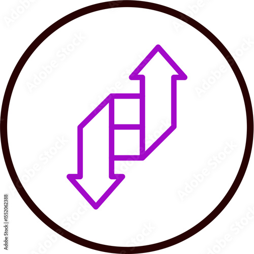 Change Vector Line Purple Circle Black