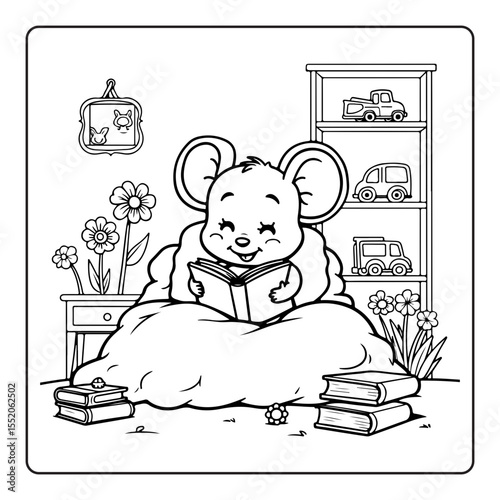 coloring pages isolated on white background