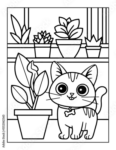 coloring pages isolated on white background