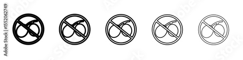 no olive icon simple vector outline logo