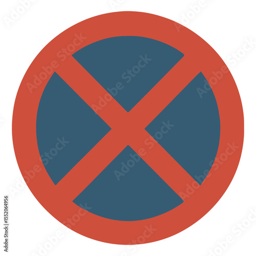 sign no parking vector illustration icon on white background
Vector icon on the topic of road traffic