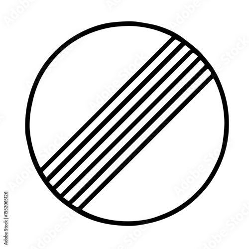 sign end of all restrictions vector illustration icon on white background
Vector icon on the topic of road traffic