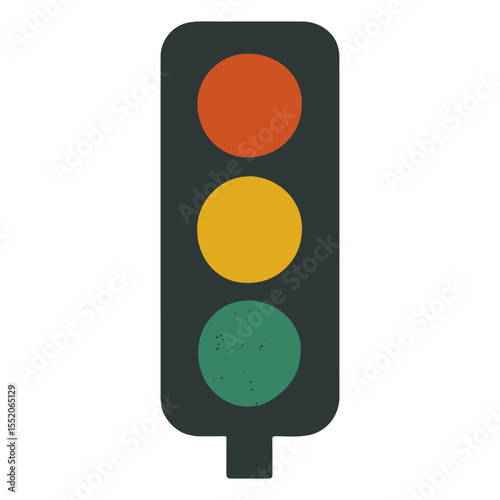 traffic light vector illustration icon on white background
Vector icon on the topic of road traffic