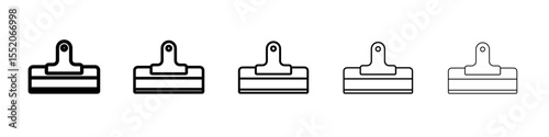 putty knife icon simple vector outline logo