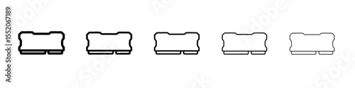 ram icon simple vector outline logo