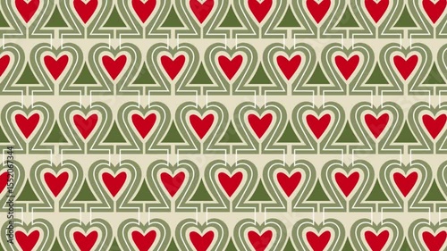 heart pattern motion 4k video