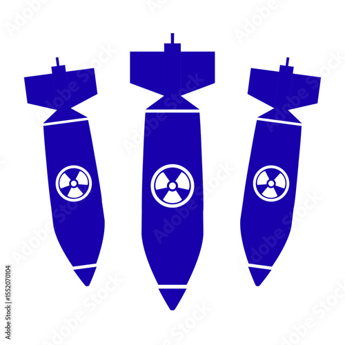 illustration of a nuclear missile bomb rocket image