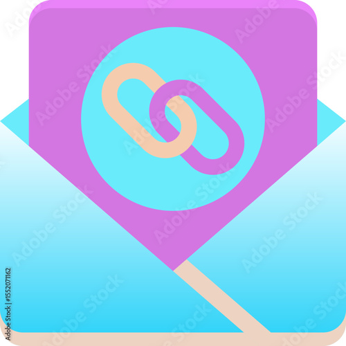 Email Chain Icon – Clean and Modern Vector Symbol for Digital Communication and Messaging Threads, ui icon

