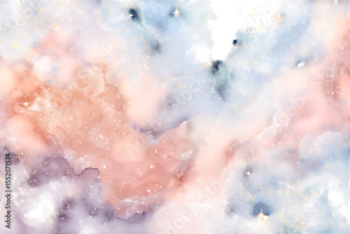 Pastel galaxy, dreamy nebula, cosmic background
